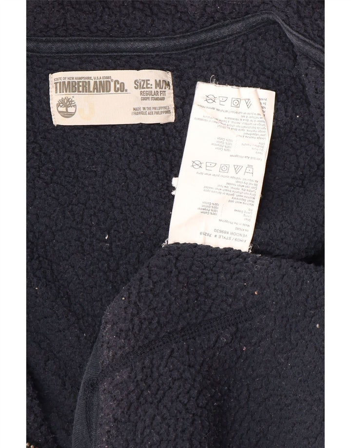 Męski sweter z kapturem i zamkiem błyskawicznym Timberland, średni granatowy, bawełniany