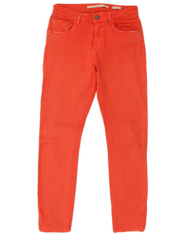 Damskie jeansy skinny Zara EU 38 Small W28 L26 Pomarańczowa bawełna