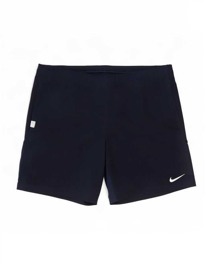 Męskie spodenki sportowe Nike Dri Fit, małe, granatowe, poliestrowe