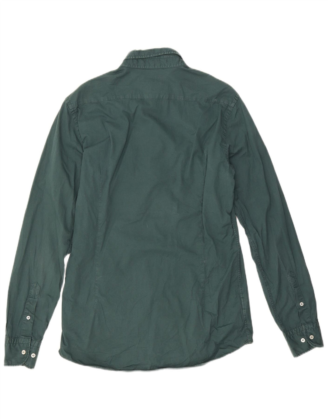Koszula męska Massimo Dutti, bawełniana, w kolorze średnio zielonym