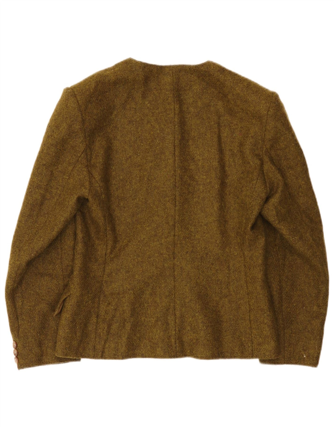 Marella Damska marynarka zapinana na 4 guziki UK 14, duża wełna Khaki Paisley