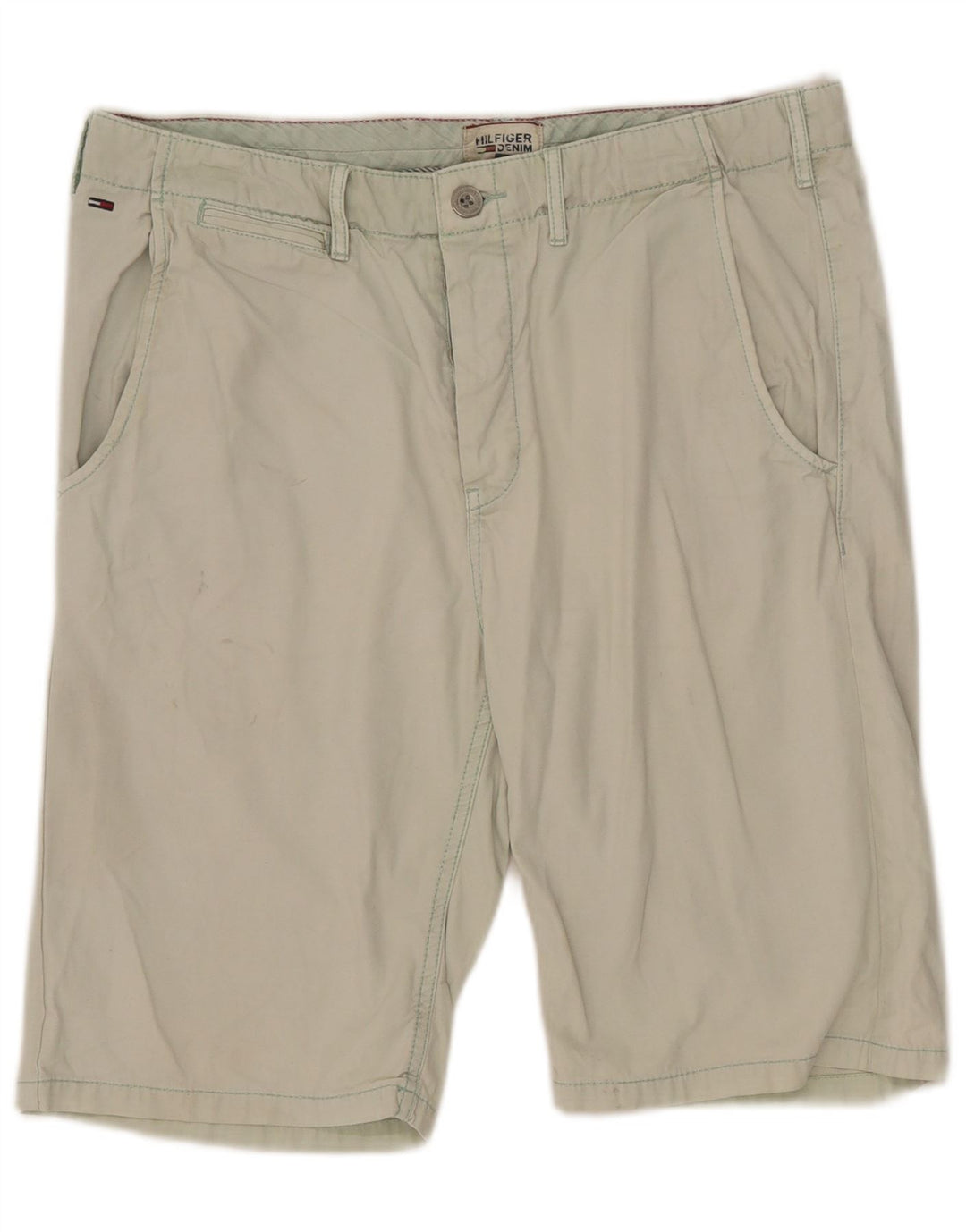 Męskie spodenki Chino Tommy Hilfiger W33 Średniozielona bawełna