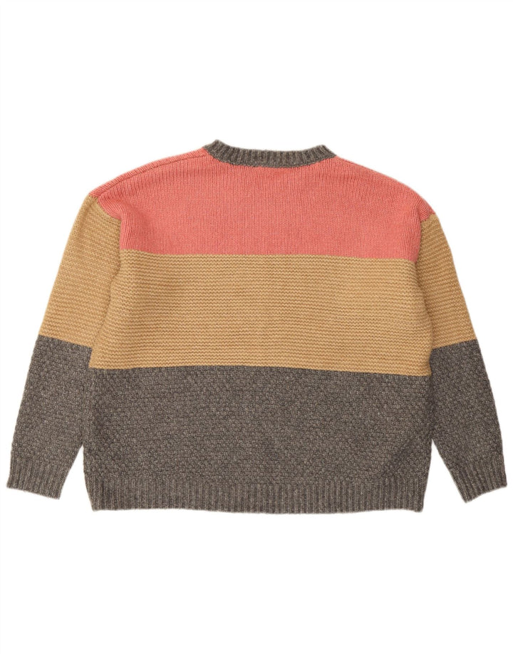Marks & Spencer Damski sweter z okrągłym dekoltem, UK 16, duży, wielokolorowy