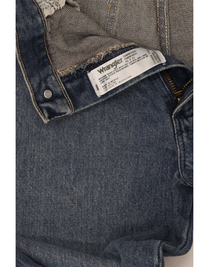 Wrangler Męskie proste dżinsy W32 L32 Niebieskie bawełniane