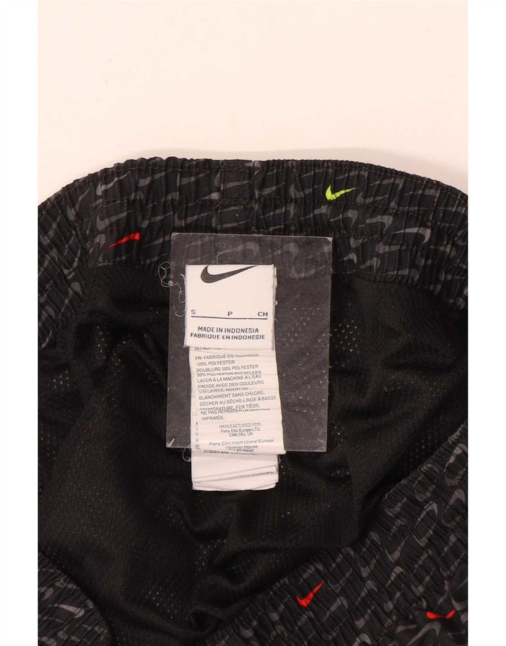 Męskie spodenki sportowe Nike z grafiką, małe, czarne, poliestrowe