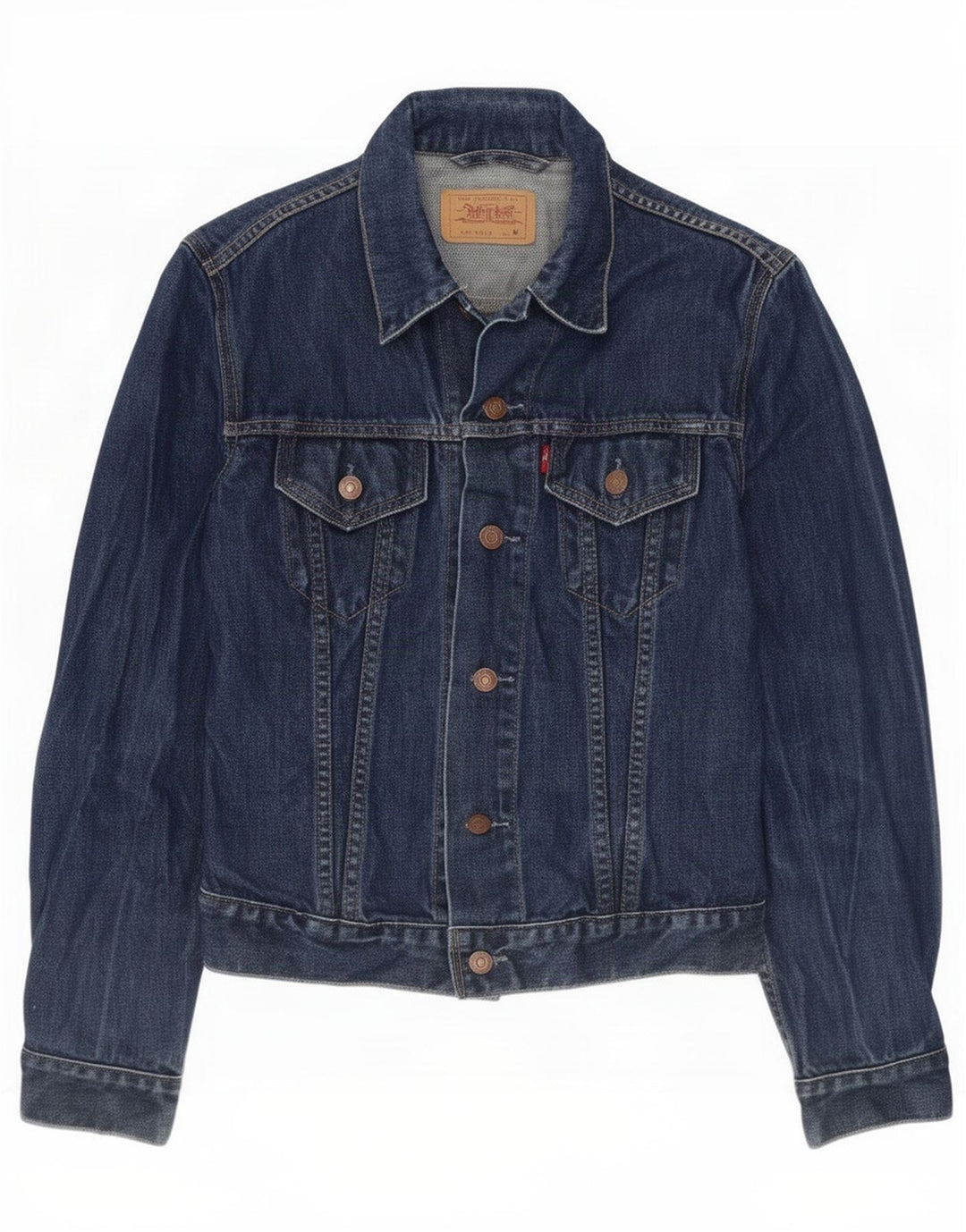 Damska kurtka dżinsowa Levi's UK 12, średnia, granatowa, bawełniana