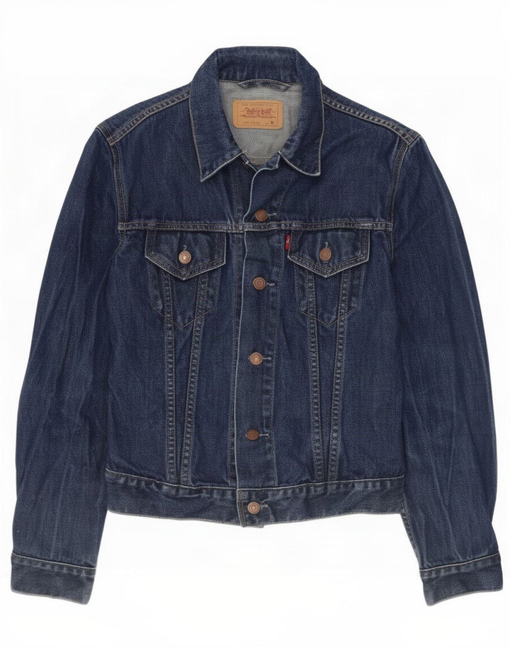 Damska kurtka dżinsowa Levi's UK 12, średnia, granatowa, bawełniana