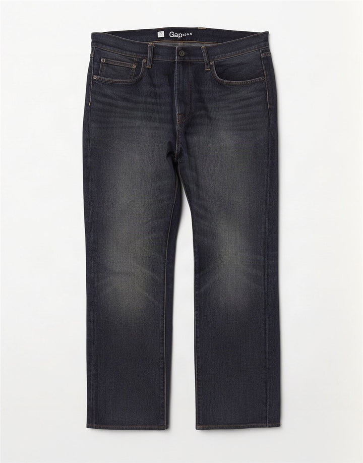 Męskie dżinsy Gap Droite Straight W36 L32 Niebieskie bawełniane