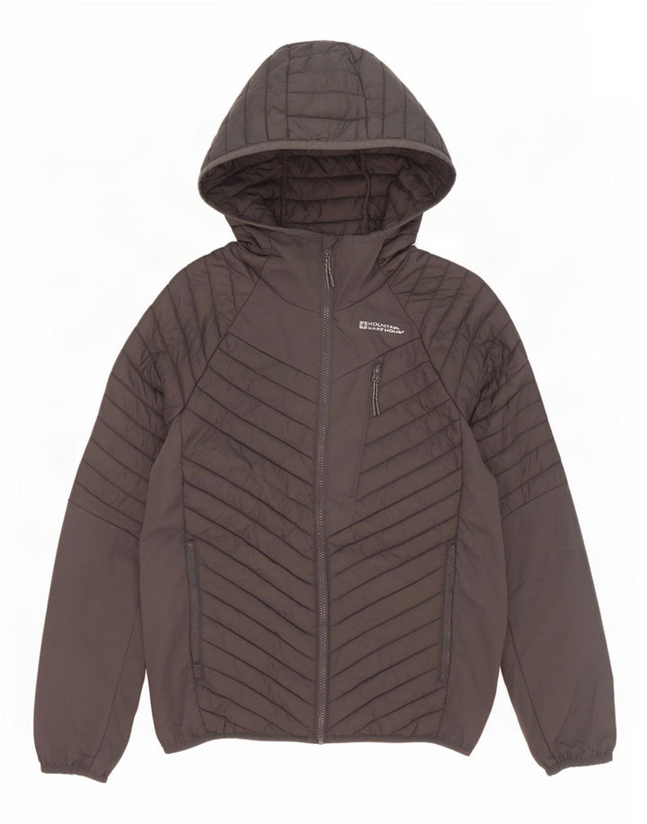 Męska ocieplana kurtka z kapturem Mountain Warehouse UK 34 XS, szary poliester