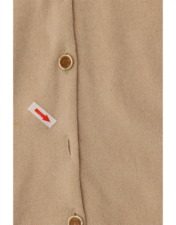 Sweter damski Marks & Spencer UK 20 2XL beżowy z owczej wełny
