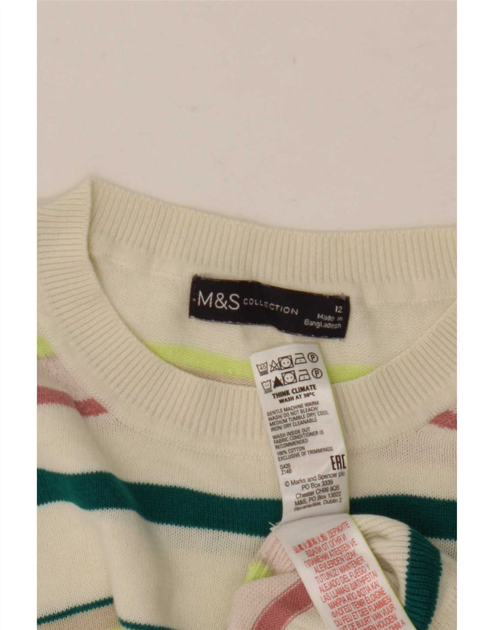 Sweter damski Marks & Spencer z okrągłym dekoltem, UK 12, średni, wielokolorowy