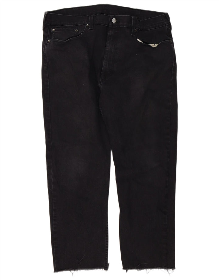 Męskie jeansy Levi's 502 Tapered W38 L26 Czarna bawełna