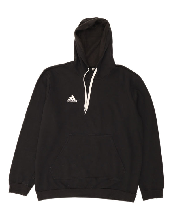 Męska bluza z kapturem Adidas Graphic, duża, czarna, bawełniana