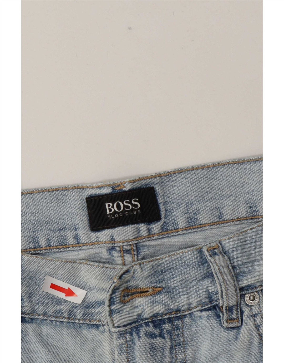 Męskie spodenki jeansowe Hugo Boss W35, duże, niebieskie