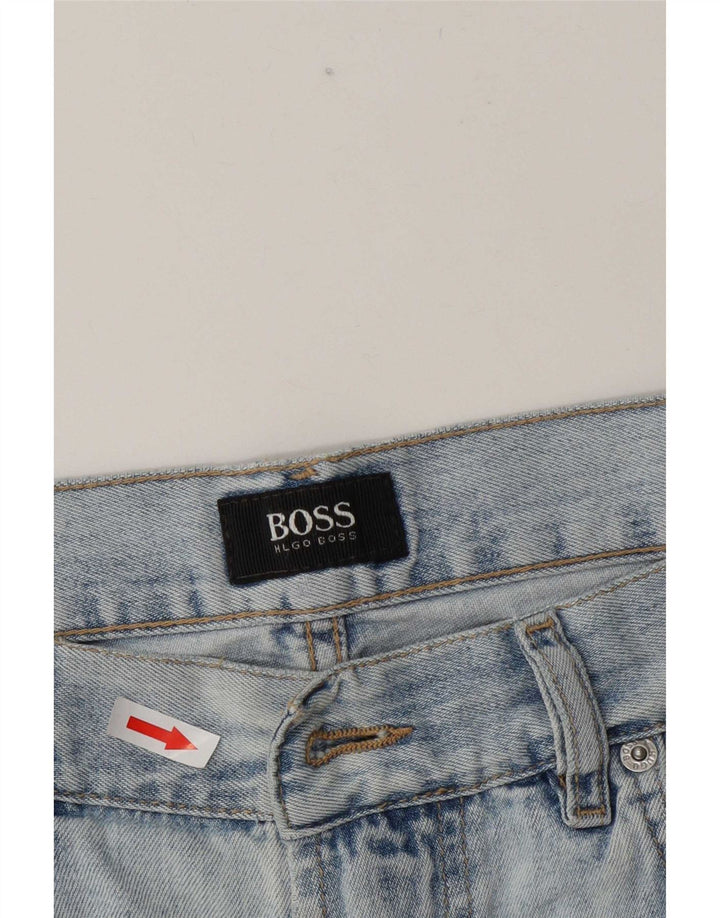 Męskie spodenki jeansowe Hugo Boss W35, duże, niebieskie