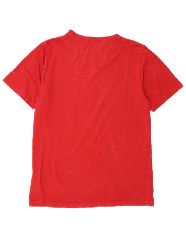 Chłopięcy T-shirt z grafiką Jordan, 13-14 lat, XL, czerwona, bawełniana