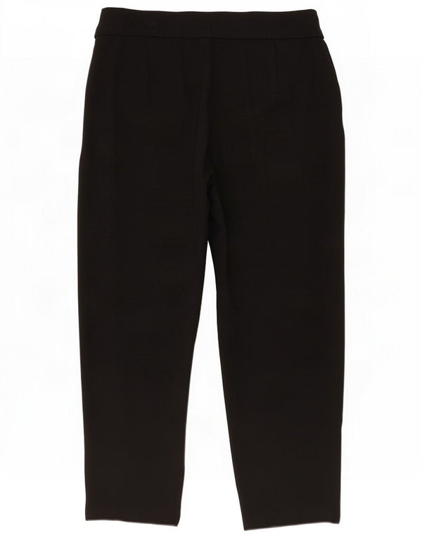 Damskie spodnie Capri Marks & Spencer UK 16 Large W34 L23 Czarna wiskoza