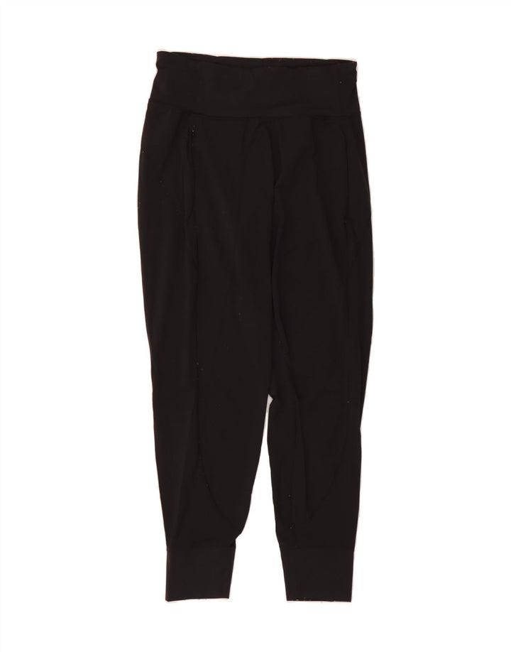 ATHLETA Womens Tracksuit Trousers Joggers UK 10 Small Black Polyester Vintage Athleta and Second-Hand Athleta from Messina Hembry 
