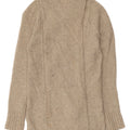 Damski sweter rozpinany White Stuff UK 8, mały, beżowy, nakrapiany