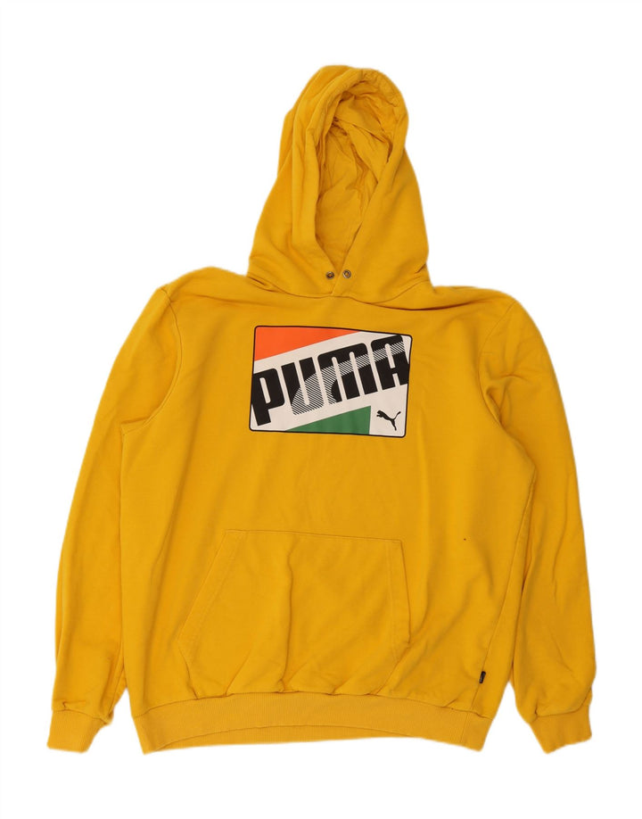 Męski sweter z kapturem Puma XL w kolorze żółtym