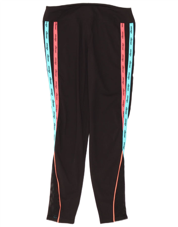 Damskie legginsy Ellesse Graphic UK 14, duże czarne bloki kolorów