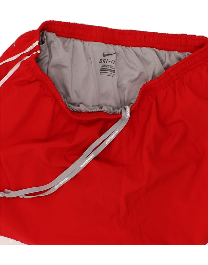 NIKE Womens Sport Shorts UK 18 XL Red Polyester Vintage Nike and Second-Hand Nike from Messina Hembry 