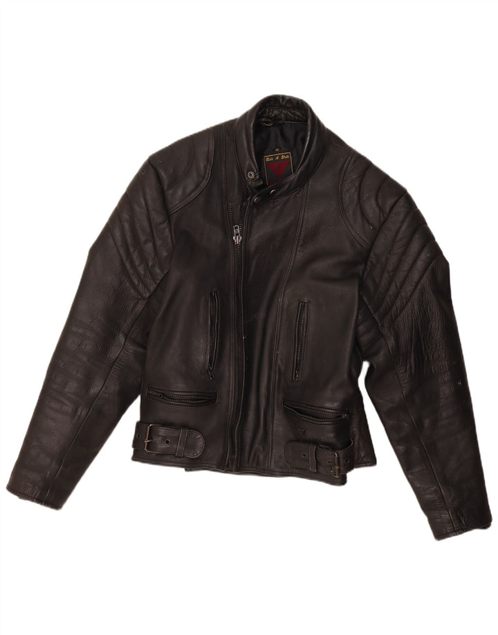 Męska skórzana kurtka wyścigowa Modeka IT 56 2XL Czarny motocykl