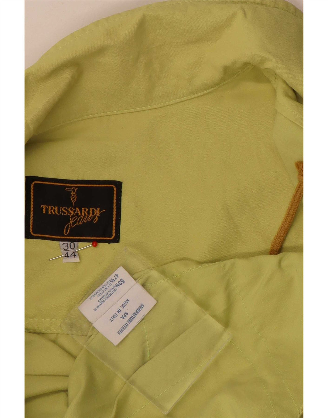 Damska kurtka bomberka typu oversize Trussardi Jeans IT 44, średni zielony poliamid