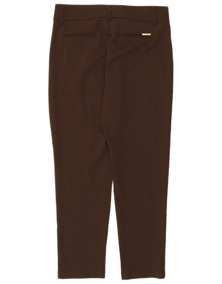 Damskie spodnie garniturowe Michael Kors US 10 Large W32 L28 brązowe