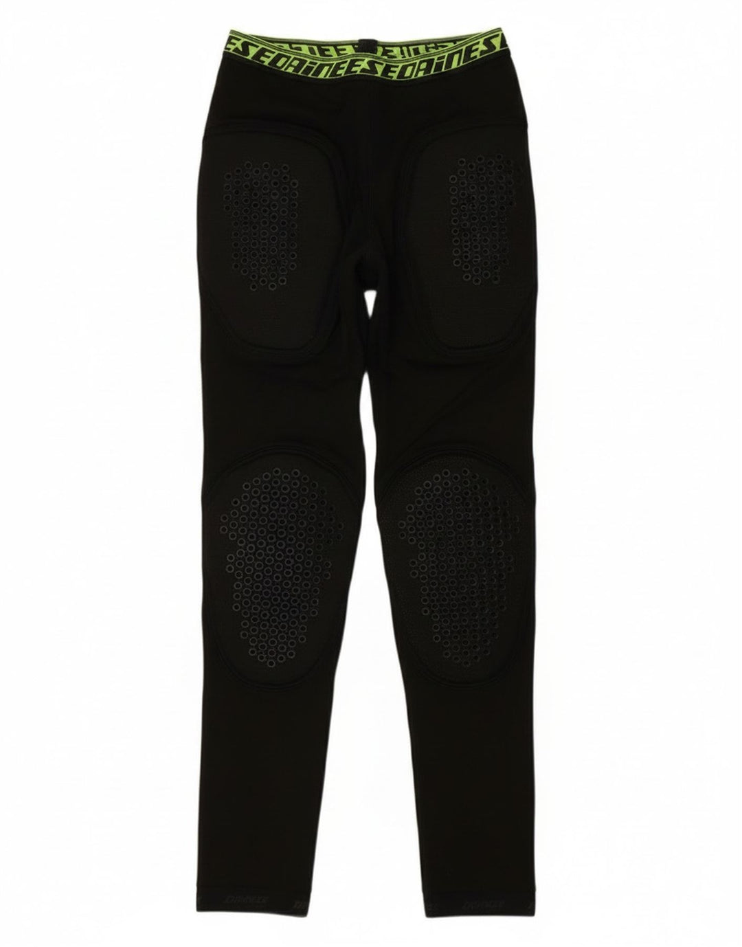 Damskie legginsy motocyklowe Dainese z grafiką UK 8, małe, czarne, poliestrowe