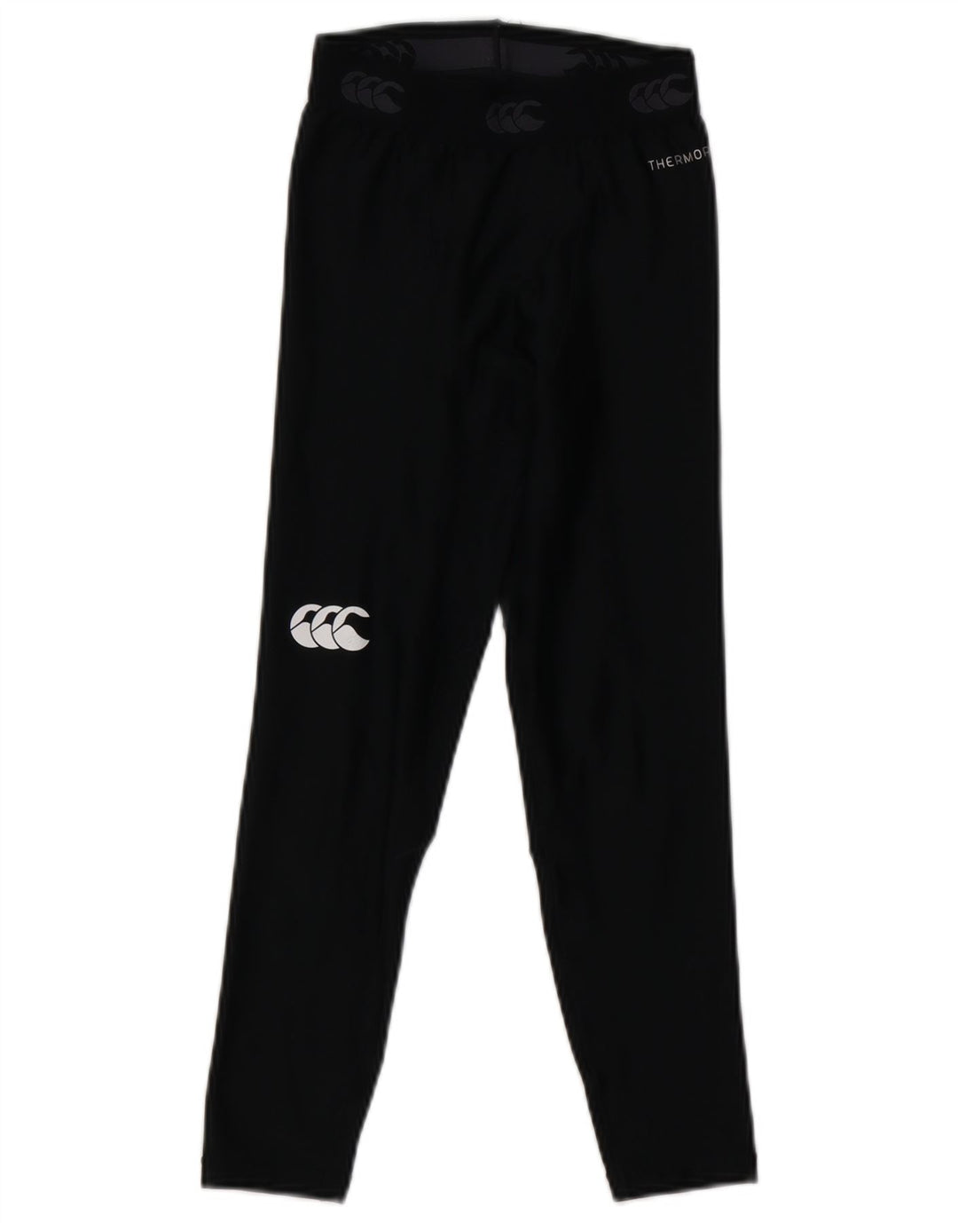 Dziewczęce legginsy z grafiką Canterbury 7-8 lat, małe, czarne, poliestrowe