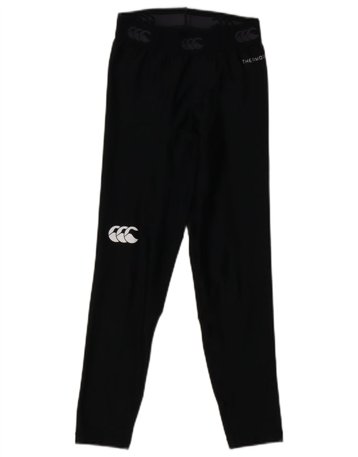 Dziewczęce legginsy z grafiką Canterbury 7-8 lat, małe, czarne, poliestrowe
