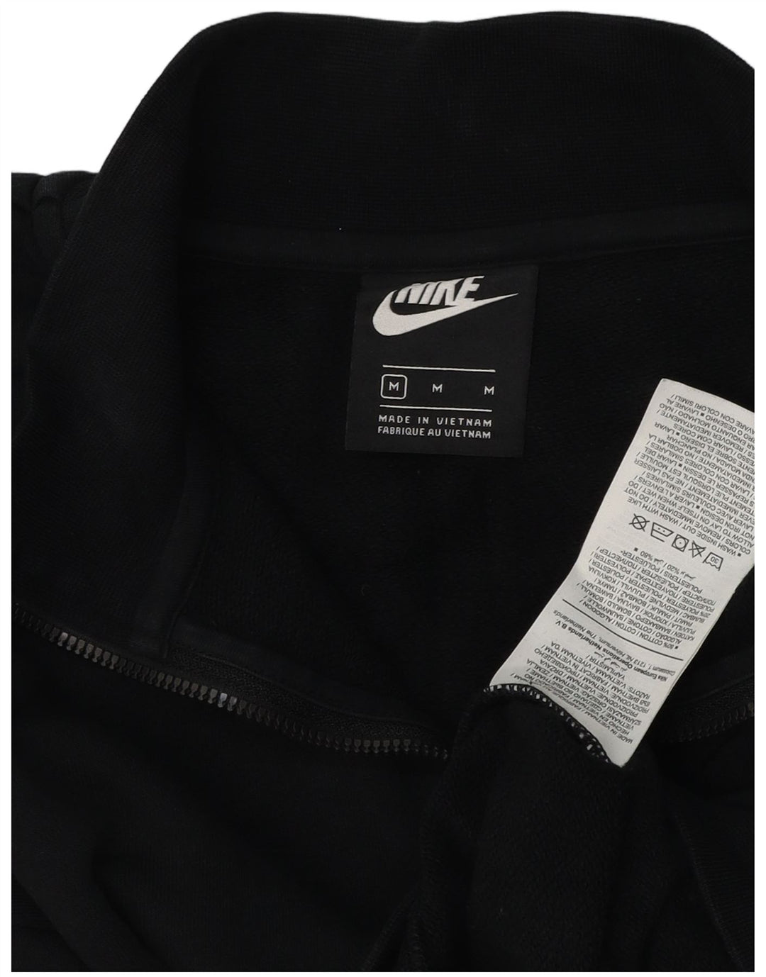 Damska bluza dresowa Nike Oversized Crop Zip Neck UK 14 Medium Black