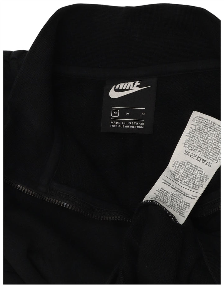 Damska bluza dresowa Nike Oversized Crop Zip Neck UK 14 Medium Black