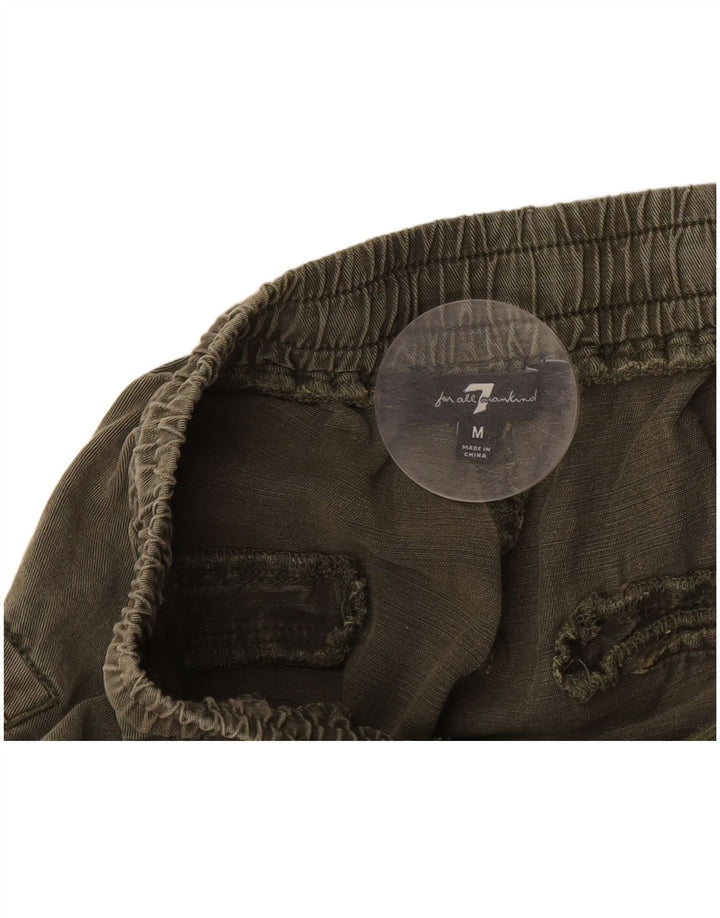 7 FOR ALL MANKIND Damskie spodnie joggery Cargo Medium W30 L27 Khaki