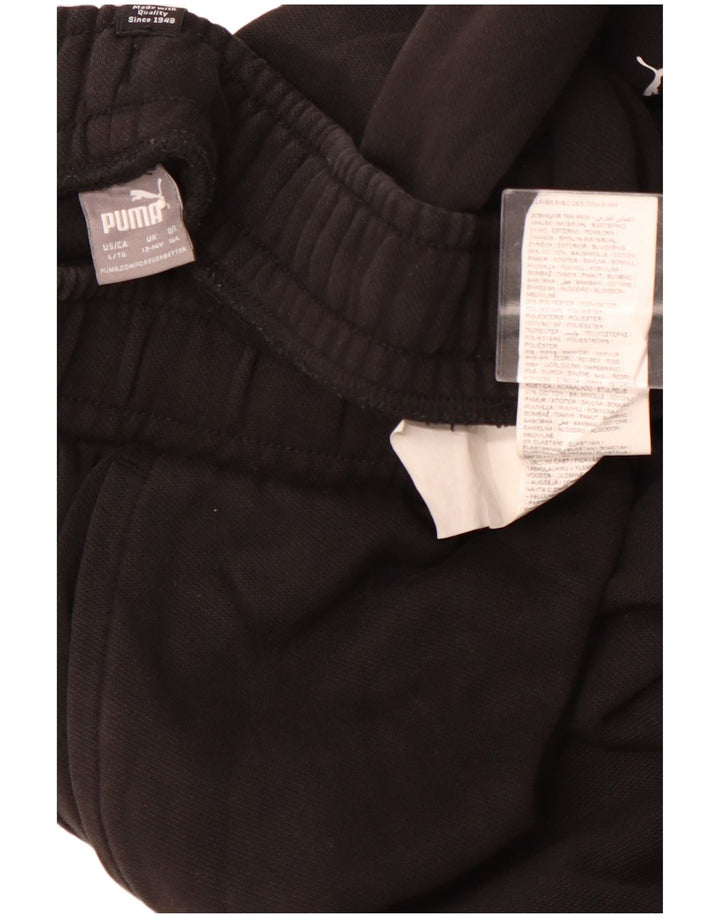 Chłopięce spodnie dresowe PUMA Joggery 13-14 lat, czarna bawełna