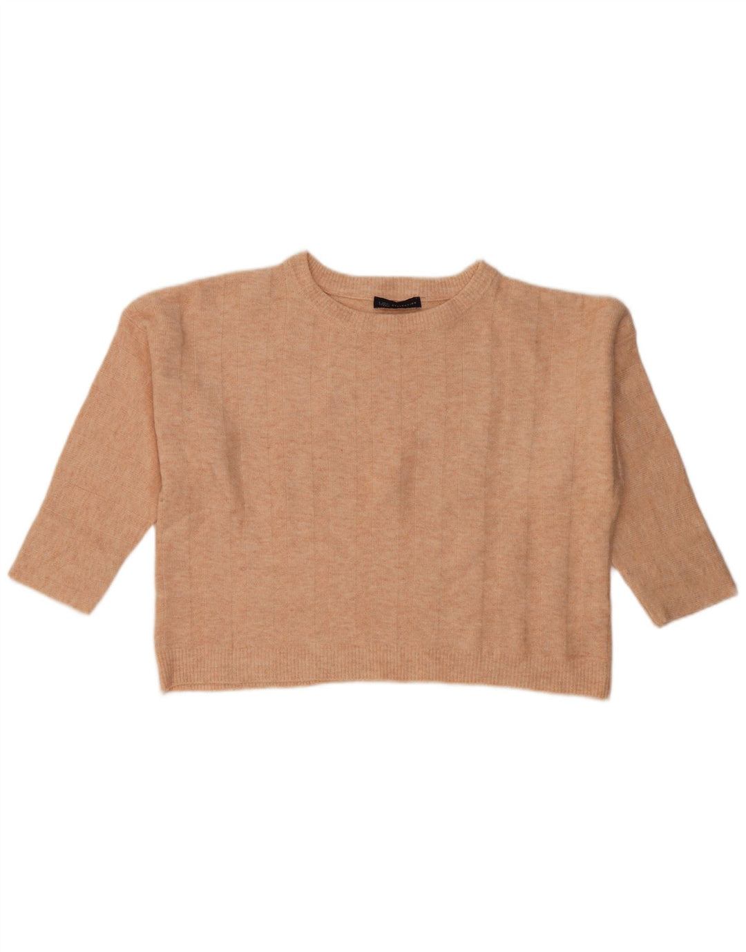 Marks & Spencer Damski sweter z okrągłym dekoltem, UK 14, średni róż