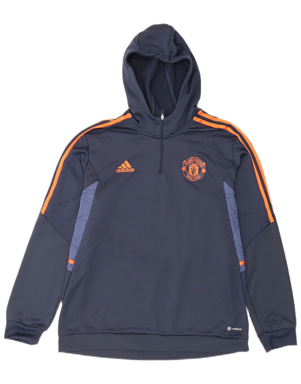 Męska bluza z kapturem Adidas Manchester United XL w kolorze granatowym