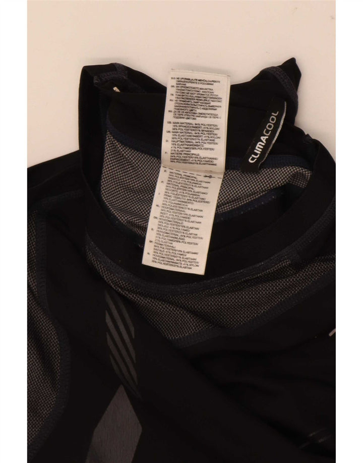 Męska kamizelka Adidas Climacool Graphic Top, średni czarny poliester z blokami kolorów
