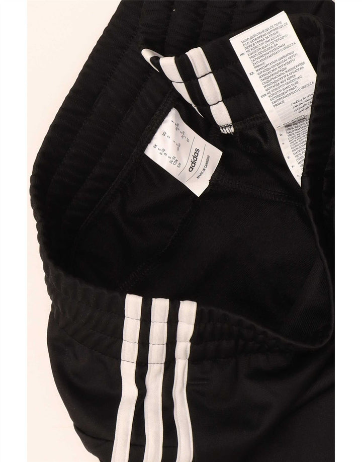 Damskie spodnie dresowe Adidas UK 8/10, małe, czarne, poliestrowe