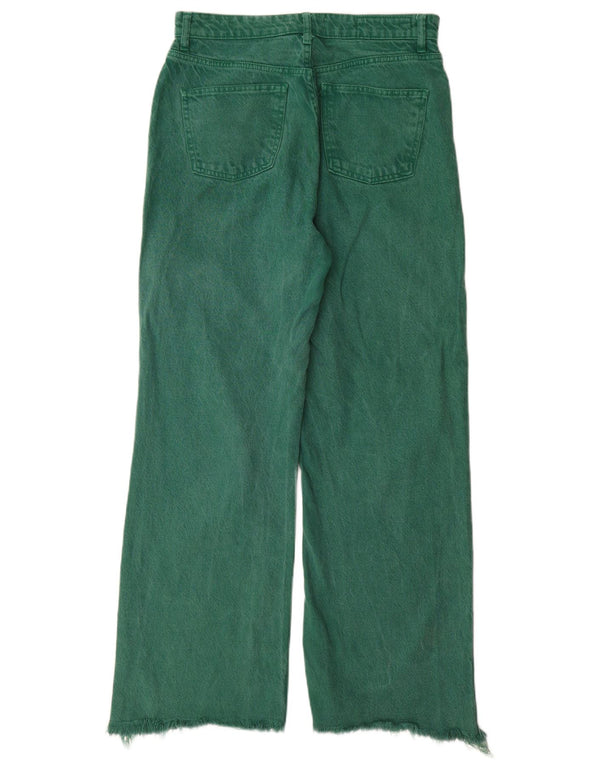 Luźne dżinsy damskie Zara EU 38 Small W28 L31 Zielone