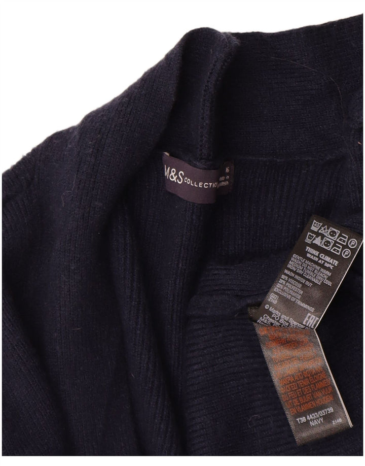 Sweter damski Marks & Spencer Longline Open Cardigan UK 16, duży, granatowy