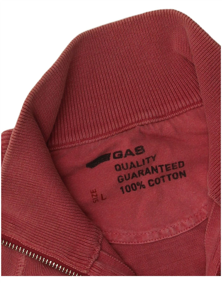 Męska kurtka dresowa Gas, duża, różowa, bawełniana