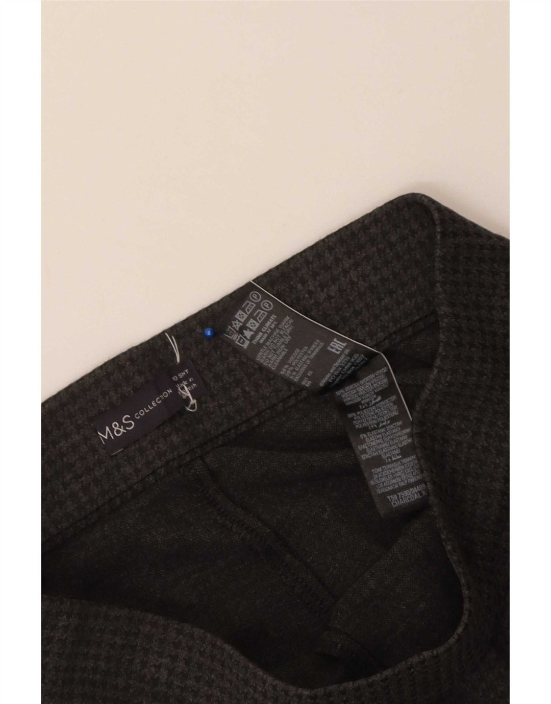 Spodnie damskie Marks & Spencer UK 10 Small W26 L26 Szare pepitkę