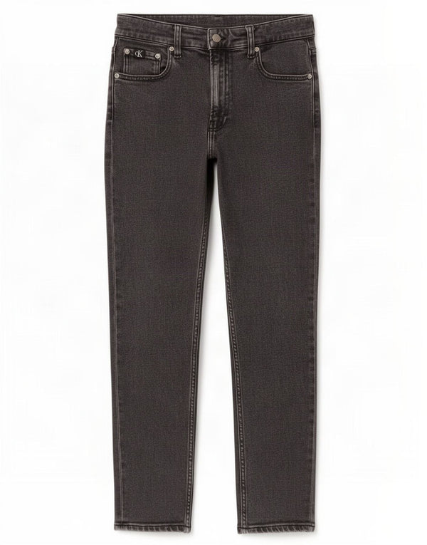 Damskie jeansy zwężane Calvin Klein W28 L27 Szara bawełna