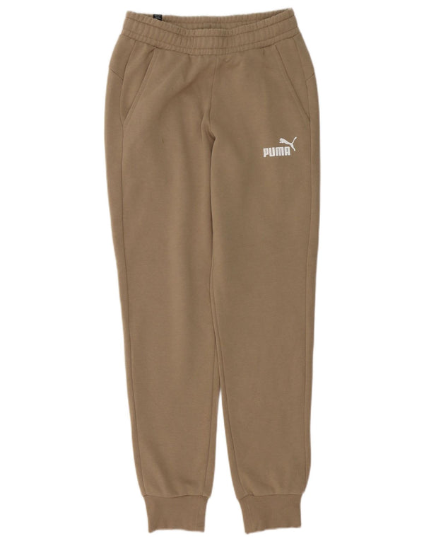 Puma Mens Tracksuit Trousers Joggers Small Brown Cotton