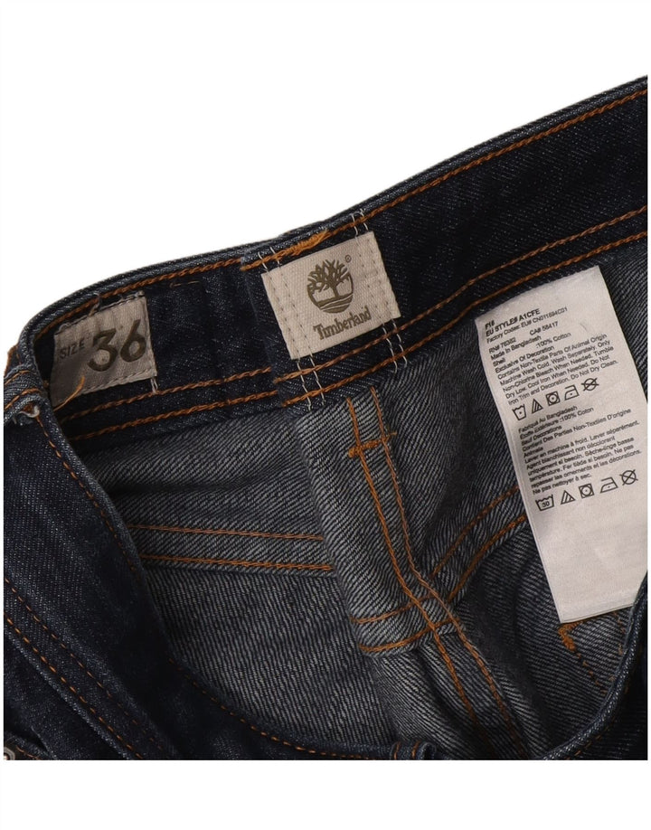 Męskie proste dżinsy Timberland W36 L31 Granatowa bawełna