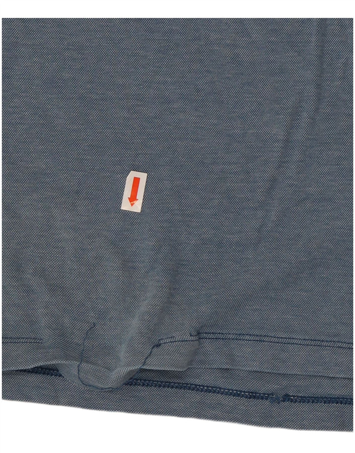 Męska koszulka polo Michael Kors 2XL niebieska bawełna