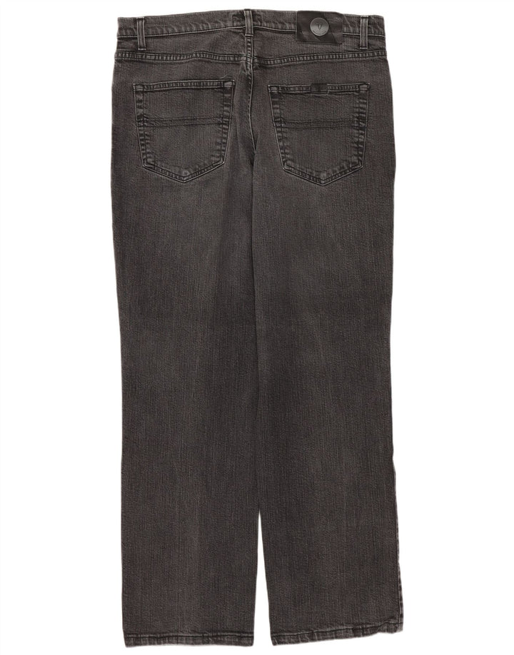 Męskie proste dżinsy TRUSSARDI W36 L29 Szara bawełna