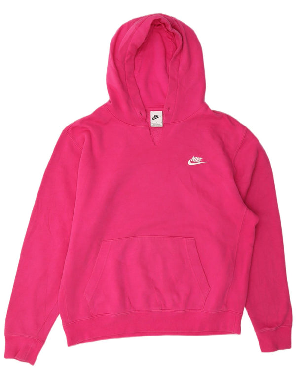 Damski sweter z kapturem Nike UK 16, duży, różowy, bawełniany